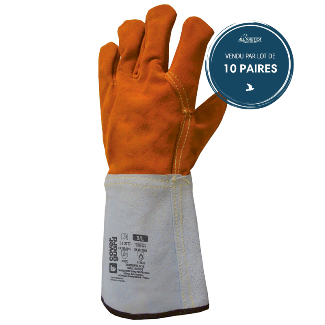 Gants EUROWELD 250 TIG croute bovin manch. 15cm (2625)